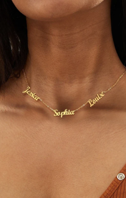 LUXIIVA®  MULTI NAME CUSTOM NECKLACE