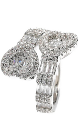 DEBBY HEARTSPARK RING- WIDE(Ready to Ship)