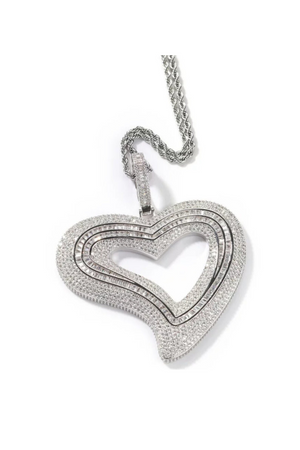 BIG HEART PENDANT NECKLACE (Ships Same Day)