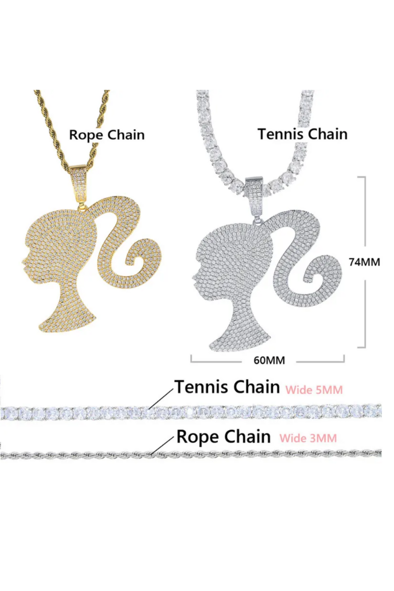 LUXIIVA® BARBIE GIRL INSPIRED NECKLACE (Ready to Ship)