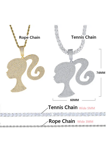 LUXIIVA® BARBIE GIRL INSPIRED NECKLACE (Ready to Ship)