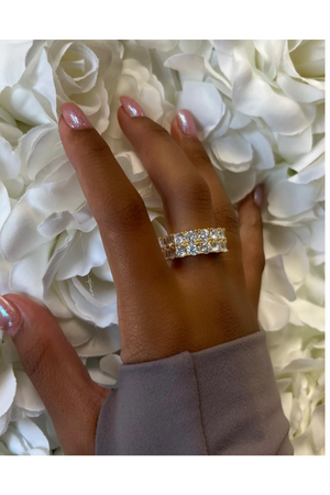 LUCY DOUBLE BAND RING(Ships Same Day)