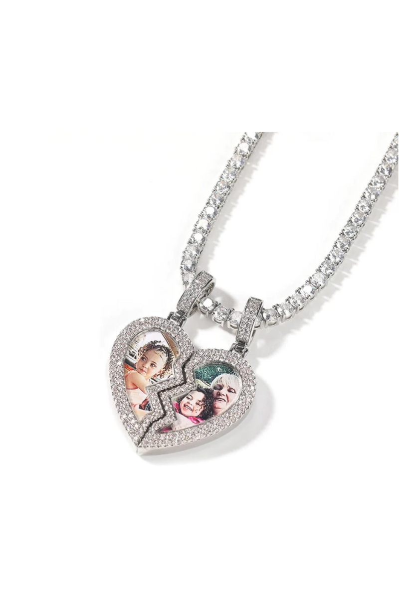 BROKEN HEART PHOTO PENDANT