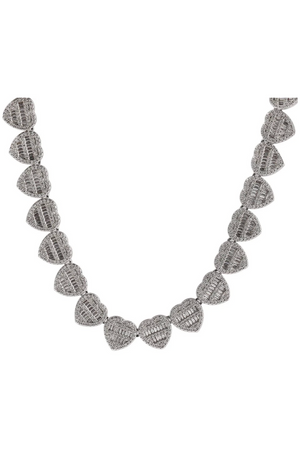 CRUSHED HEART NECKLACE(Ships Same Day)