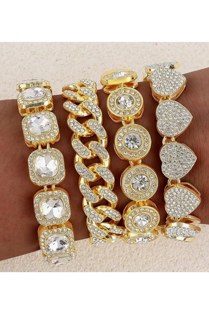 4 PCS MEGAN BRACELET STACK (Ready to Ship)