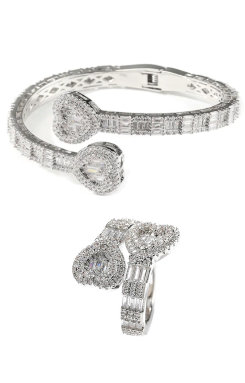 RUBIE CZ BRACELET  & RING SET (Ready to Ship)