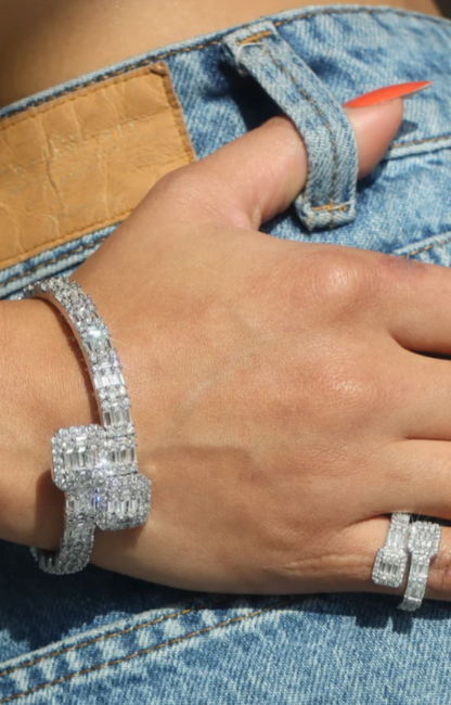 JUDY SQUARE CZ BRACELET(Ready to Ship)