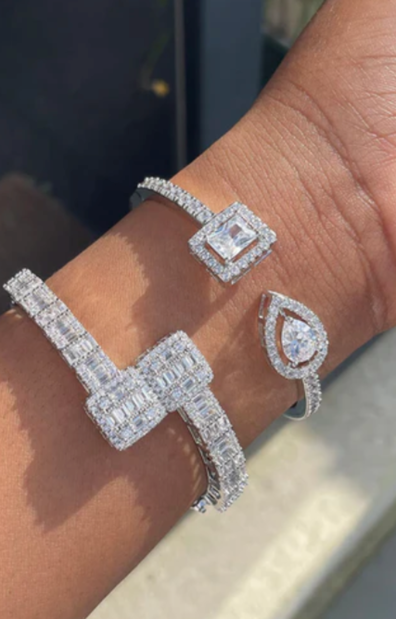 JUDY SQUARE CZ BRACELET(Ready to Ship)