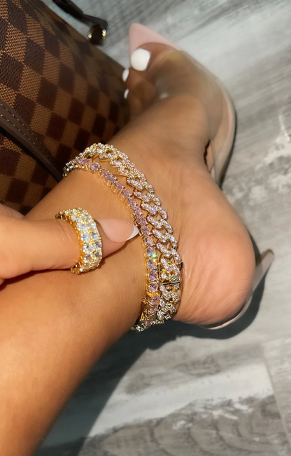 9MM CHUNKY CUBAN LINK ANKLET(Ready to Ship)