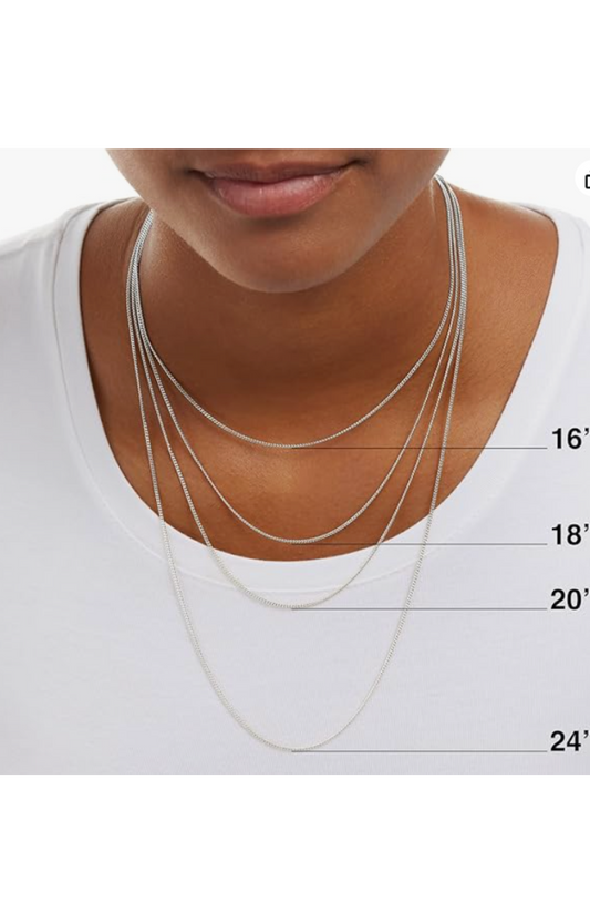 LUXIIVA® BOX CHAIN NECKLACE (Ready to Ship)