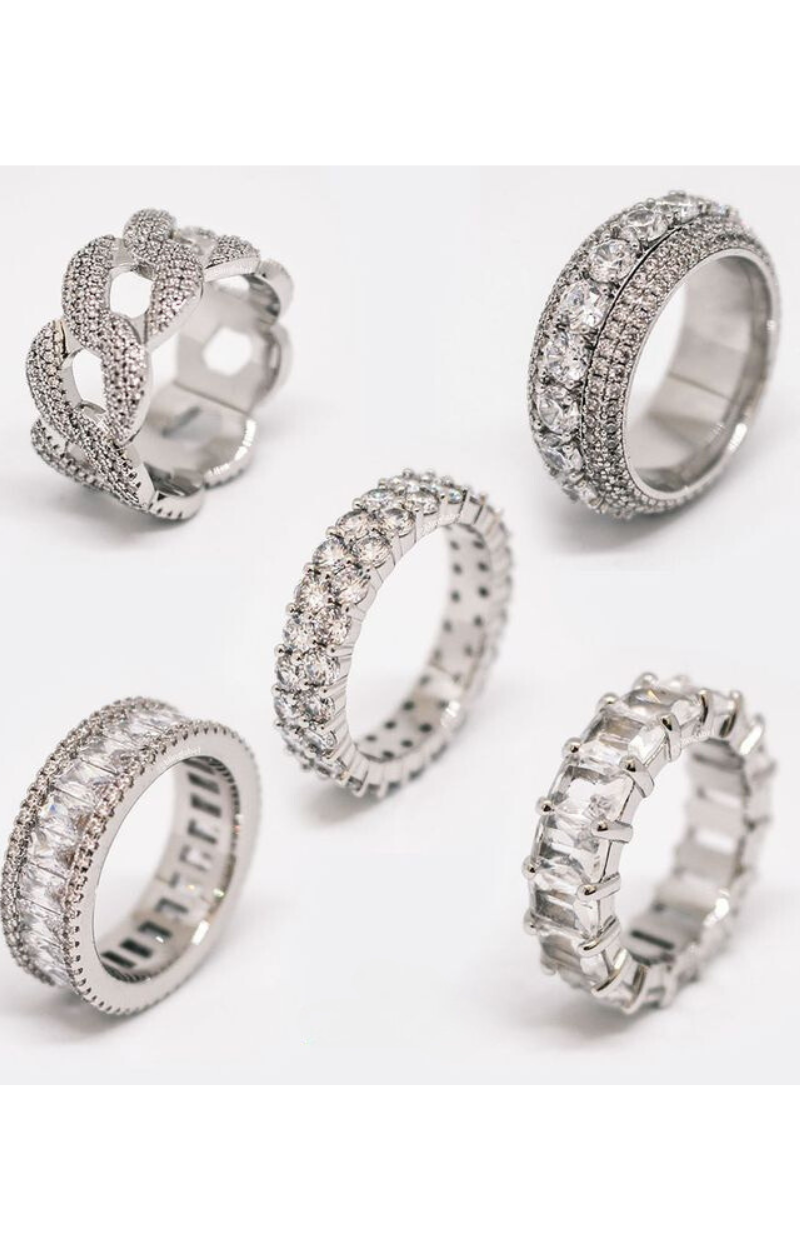 5 PCS Baddie Ring Set(Ready to Ship)