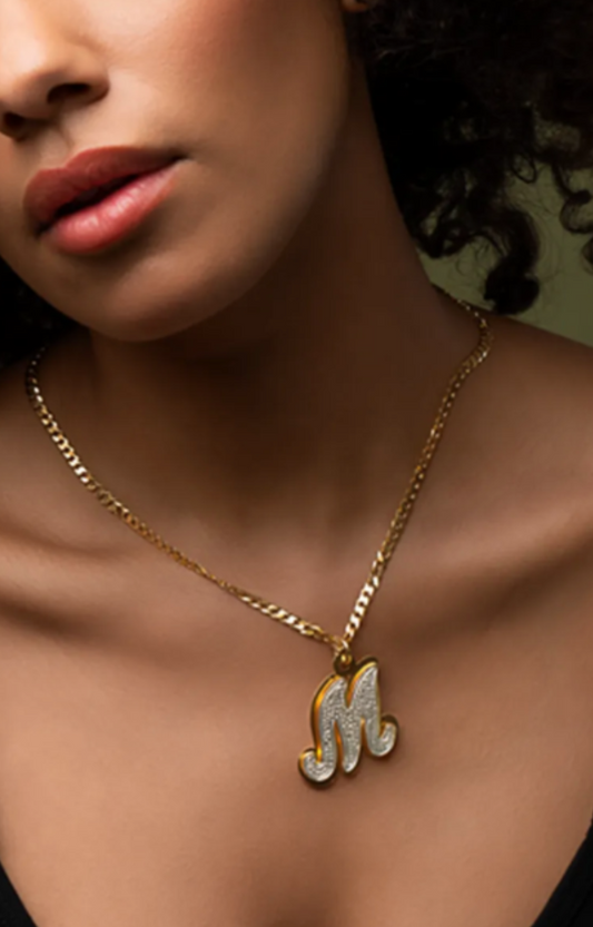 LIUXIIVA DOUBLE PLATED INITIAL NECKLACE(Ready to Ship)