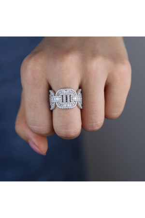 EMILY ICED OUT ETERNITY BAND RING
