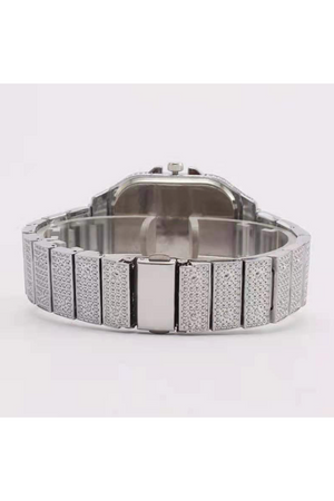 NICKY BLING WATCH- SILVER(Ships Same Day)