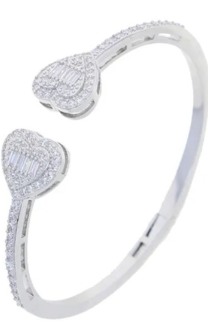 LUXIIVA® OPEN HEART BANGLE (Ready to Ship)