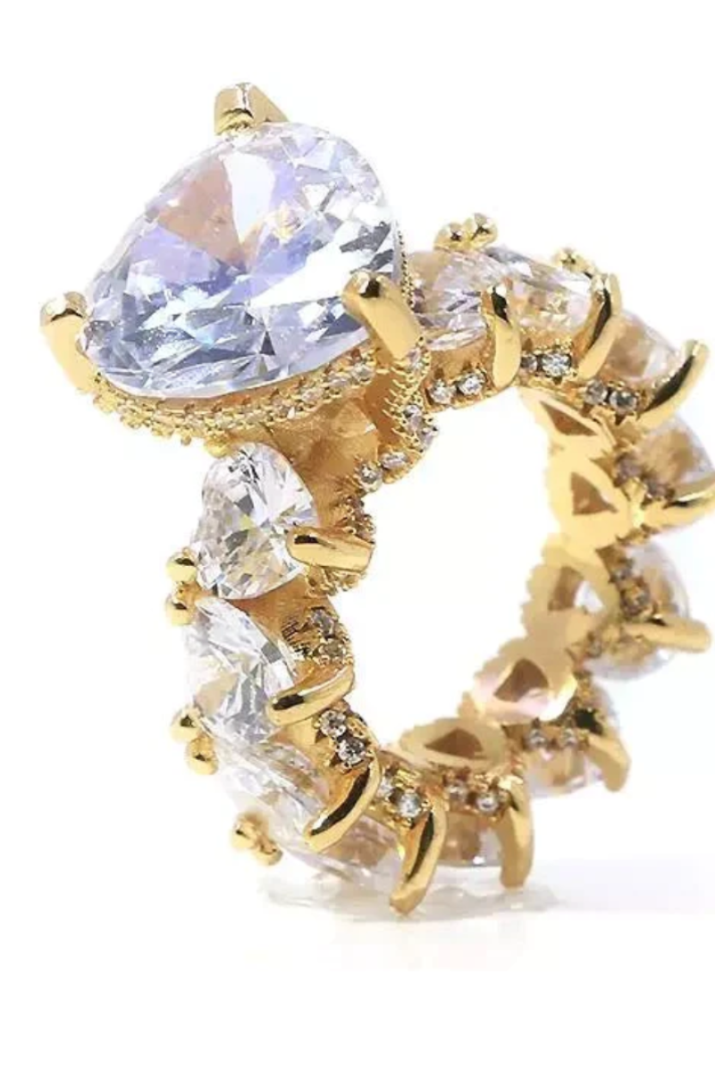 JENNIFER HEART CZ RINGS(Ready to Ship)