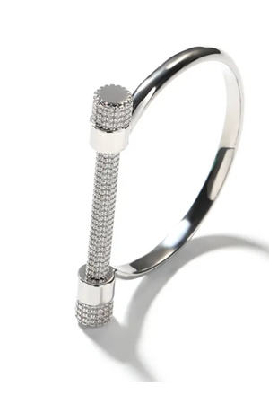 NELLY SCREW DIAMOND BRACELET(Ships Same Day)