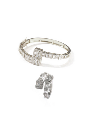 SHARON CZ BRACELET & RING SET(Ships Same Day)