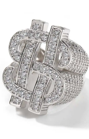 DOLLAR SIGN RING(Ships Same Day)