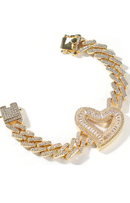 ZIRCONIA PRETTY HEART BRACELET(Ready to Ship)