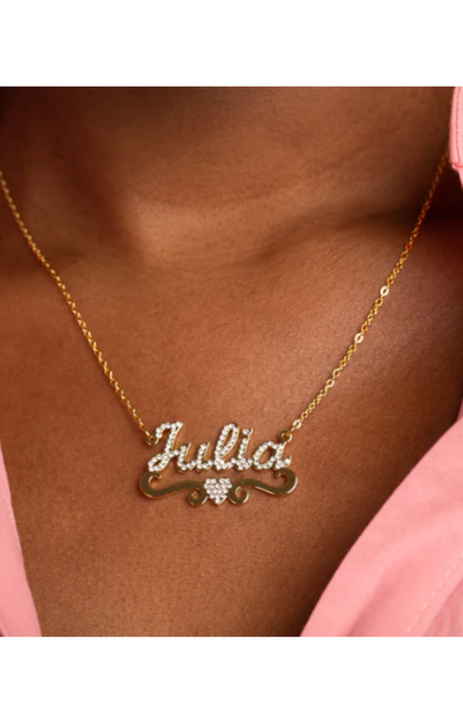 BRIANNA CZ DIAMOND NAME NECKLACE