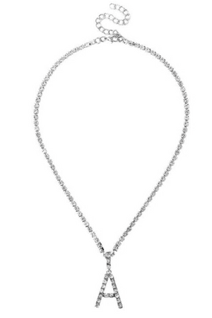 IRENE CUBAN INITIAL NECKLACE STACK(Ships Same Day)
