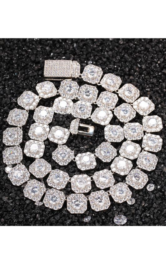 LUXIIVA® Hip Hop Tennis Zircon Rock Necklace (Ready to Ship)