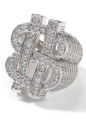 DOLLAR SIGN RING(Ships Same Day)