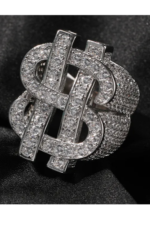 DOLLAR SIGN RING(Ships Same Day)