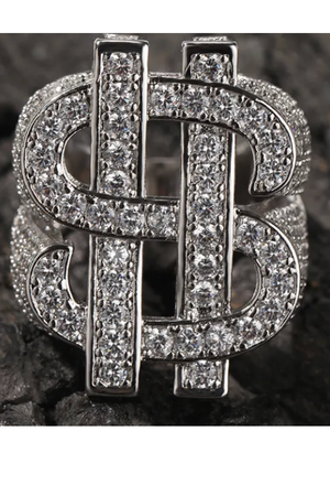 DOLLAR SIGN RING(Ships Same Day)