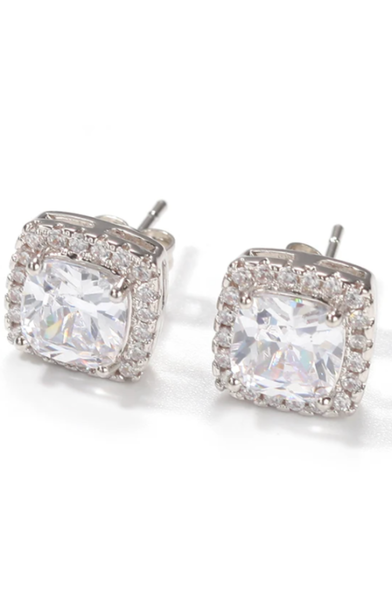 CLASSIC SQUARE CUT STUDS(Ready to Ship)