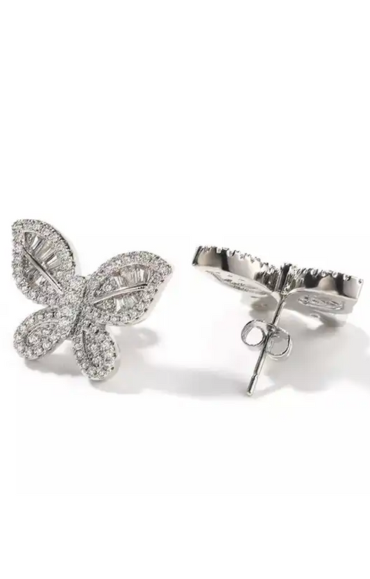 BUTTERFLY STUD EARRINGS(Ready to Ship)