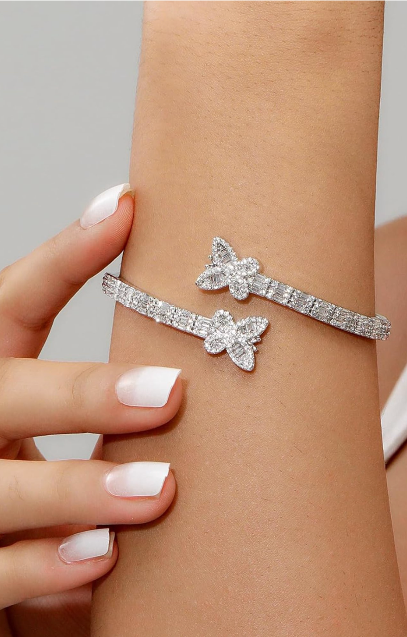 ICY BUTTERFLY BRACELET (Ready to Ship)