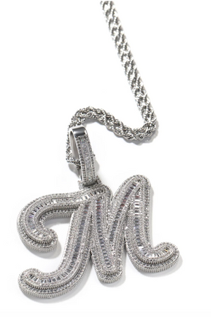 BOSS LADY  INITIAL NECKLACE(Ships Same Day)