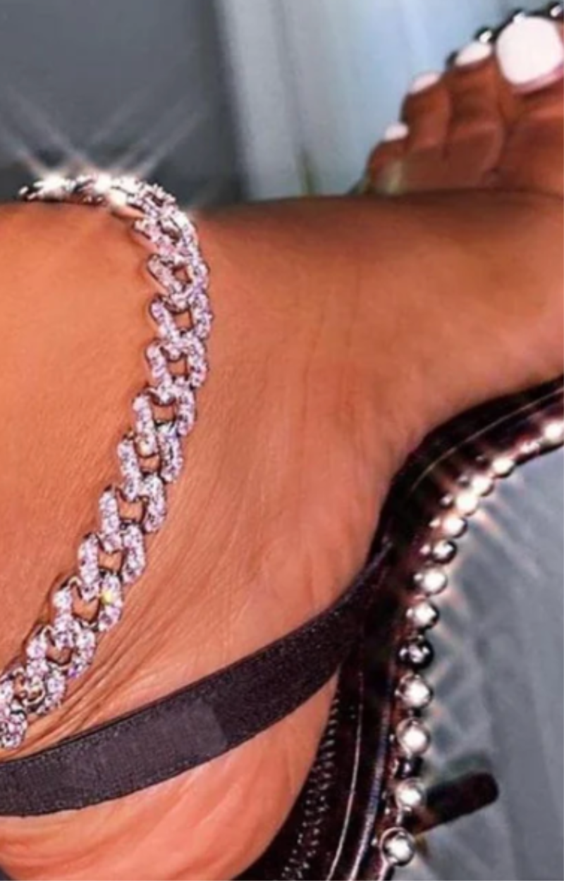 9MM CHUNKY CUBAN LINK ANKLET(Ready to Ship)