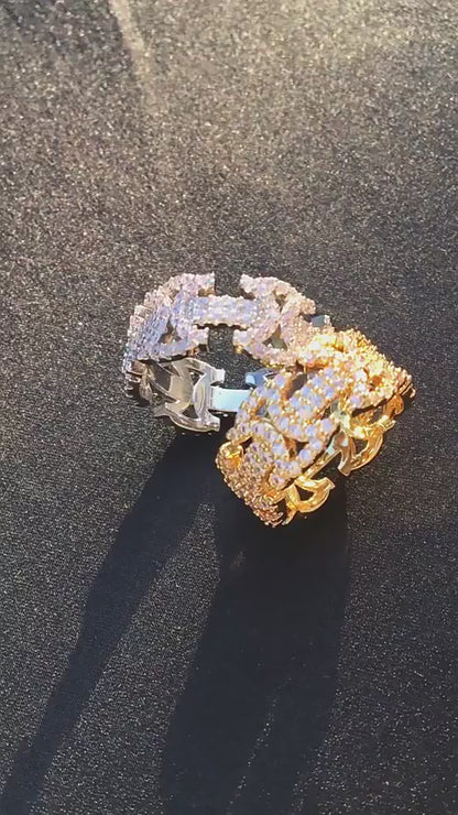 LUXIIVA® ICED OUT ETERNITY RING(Ready to Ship)
