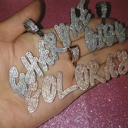 LUXIIVA® DELUX CURSIVE CUSTOM NAME NECKLACE