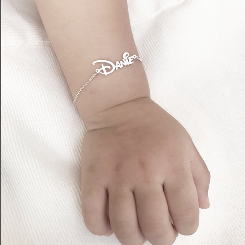 Personalized Name Mommy & Baby Disney Bracelet 0-6 Months | Reverie Threads