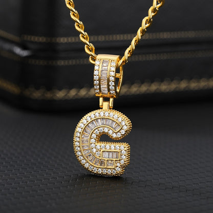 LUXIIVA® BUBBLE BLING INITIAL NECKLACE (Ready to Ship)