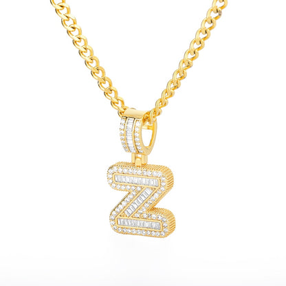 LUXIIVA® BUBBLE BLING INITIAL NECKLACE (Ready to Ship)