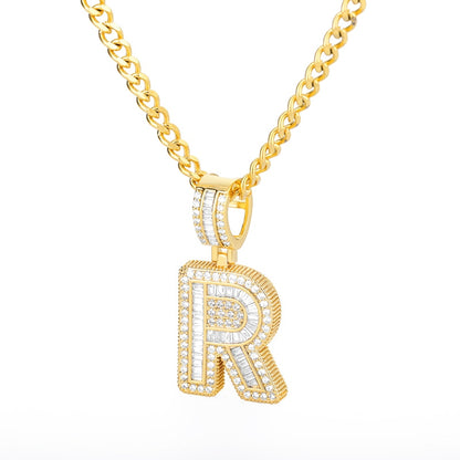 LUXIIVA® BUBBLE BLING INITIAL NECKLACE (Ready to Ship)