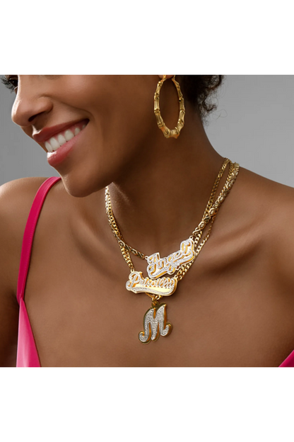 LUXIIVA® DOUBLE PLATED INITIAL NECKLACE(Ready to Ship)